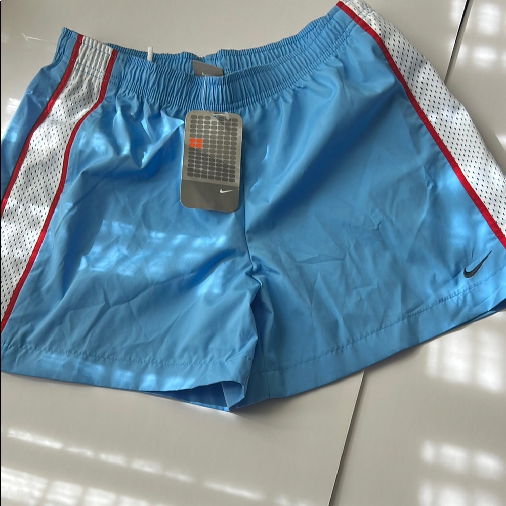 Nike Blue and White Athletic Shorts